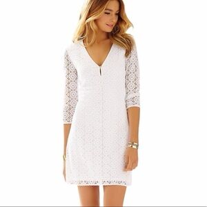 Lilly Pulitzer white Lamora Resort lace dress size Small